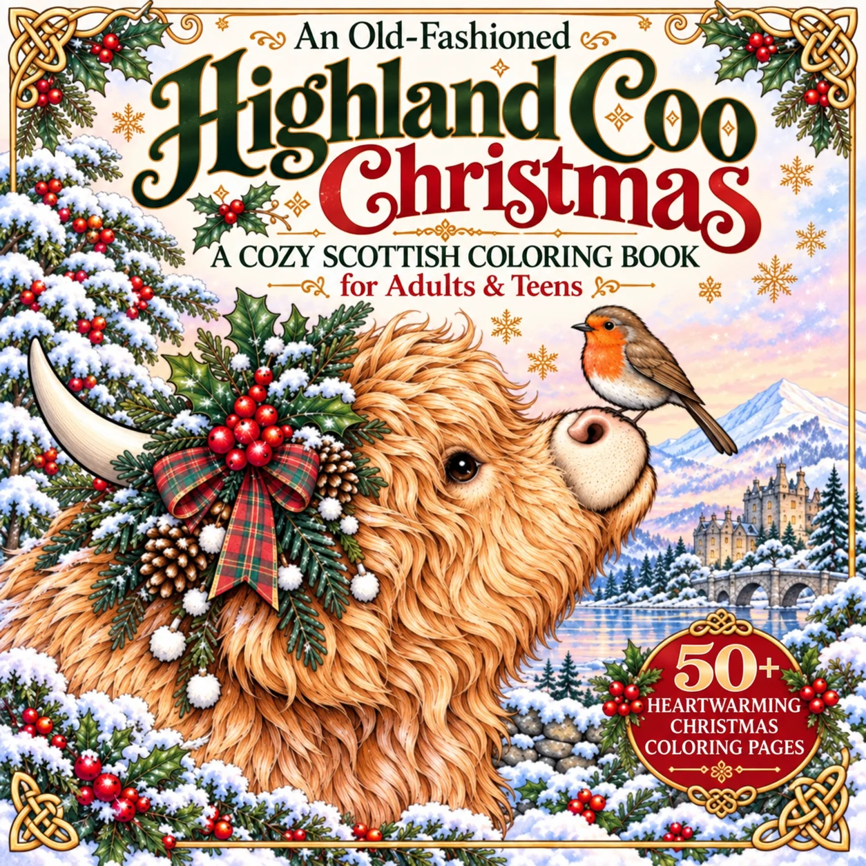 An Old-Fashioned Highland Coo Christmas cover
